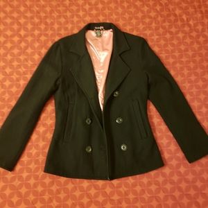 Black coat, long sleeve, warm size xs